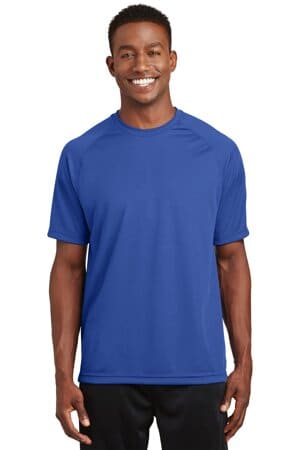 T473 sport-tek dry zone short sleeve raglan t-shirt