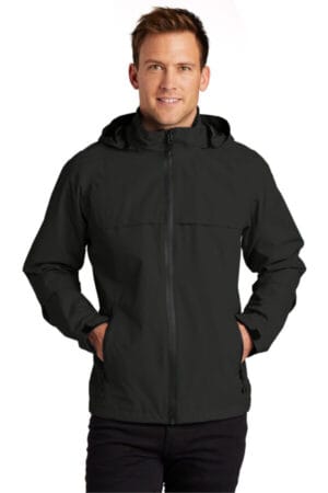 BLACK TLJ333 port authority tall torrent waterproof jacket