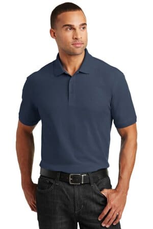 RIVER BLUE NAVY TLK100 port authority tall core classic pique polo