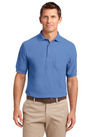ULTRAMARINE BLUE TLK500P port authority tall silk touch polo with pocket