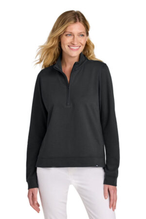 BLACK TM1LD007 travismathew women's coveside 1/2-zip