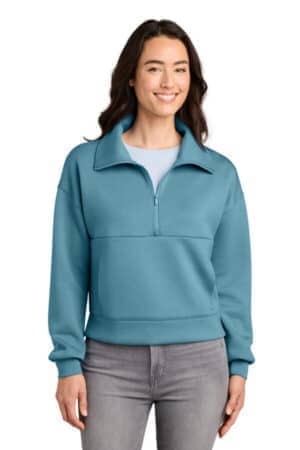 COPEN BLUE COPEN BLUE TMA42219 travismathew women's momentum shift 1/2-zip