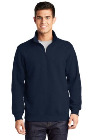 TRUE NAVY TST253 sport-tek tall 1/4-zip sweatshirt