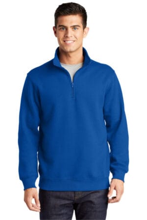 TRUE ROYAL TST253 sport-tek tall 1/4-zip sweatshirt