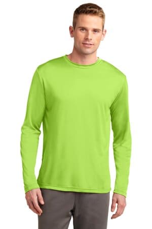 LIME SHOCK TST350LS sport-tek tall long sleeve posicharge competitor tee