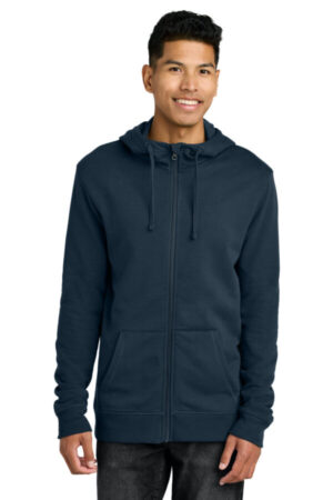 DRESS BLUE TTCM4367 limited edition tentree organic cotton fleece full-zip hoodie