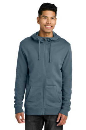 VINTAGE BLUE TTCM4367 limited edition tentree organic cotton fleece full-zip hoodie