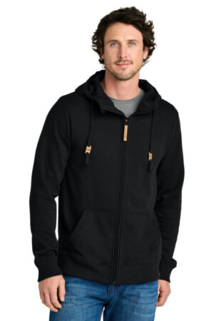 METEORITE BLACK TTCM4414 tentree space dye fleece full-zip hoodie