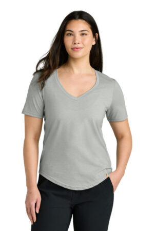 HI RISE GREY HEATHER TTCW5646 tentree women's treeblend v-neck t-shirt