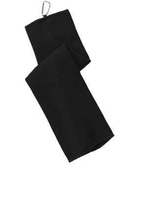 BLACK TW60 port authority waffle microfiber golf towel