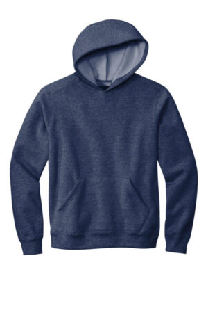 STRONG NAVY HEATHER VL130H volunteer knitwear chore fleece pullover hoodie
