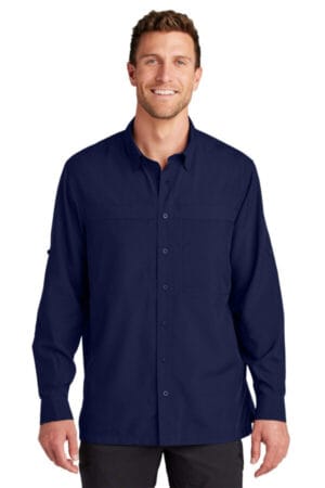 TRUE NAVY W960 port authority long sleeve uv daybreak shirt