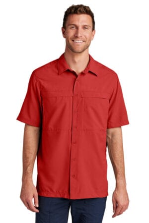 RICH RED W961 port authority short sleeve uv daybreak shirt