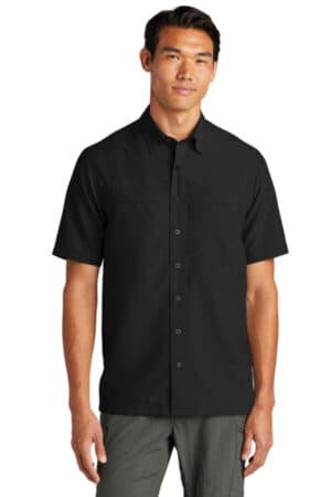 DEEP BLACK W961 port authority short sleeve uv daybreak shirt