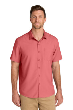 CORAL REEF W963 port authority short sleeve uv dockside shirt