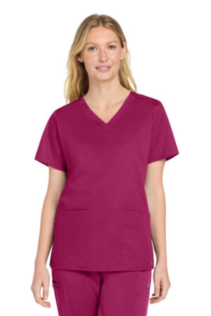 WINE WW4560 wink women's workflex v-neck top