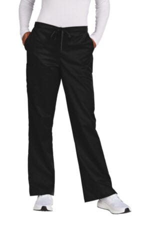 BLACK WW4750T wonderwink women's tall workflex flare leg cargo pant