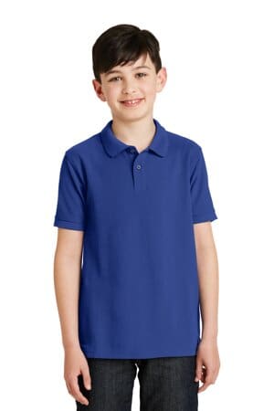 ROYAL Y500 port authority youth silk touch polo