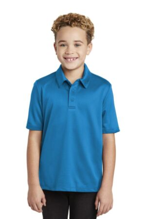 BRILLIANT BLUE Y540 port authority youth silk touch performance polo