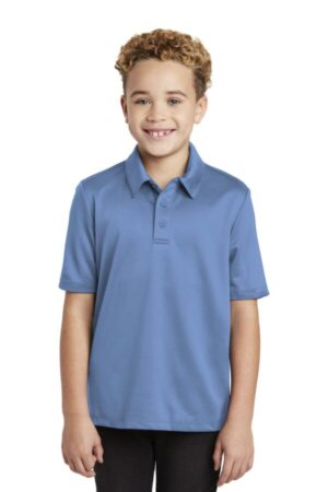 CAROLINA BLUE Y540 port authority youth silk touch performance polo