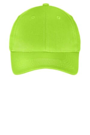 LIME YCP80 port & company youth six-panel twill cap