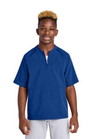 YJST489 sport-tek youth repeat 1/2-zip short sleeve jacket