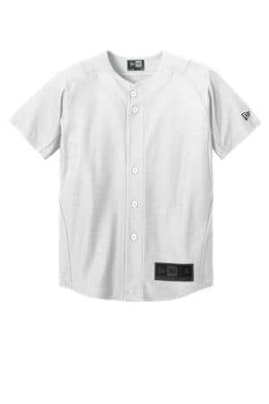 WHITE YNEA220 new era youth diamond era full-button jersey