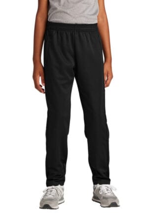 BLACK/ BLACK YPST800 sport-tek youth travel pant