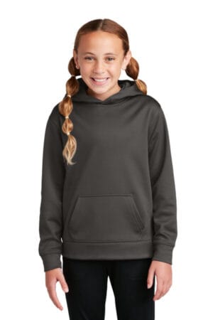 GRAPHITE YST244 sport-tek youth sport-wick fleece hooded pullover