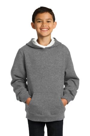 VINTAGE HEATHER YST254 sport-tek youth pullover hooded sweatshirt
