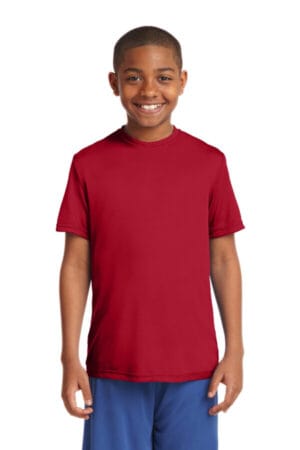 DEEP RED YST350 sport-tek youth posicharge competitor tee
