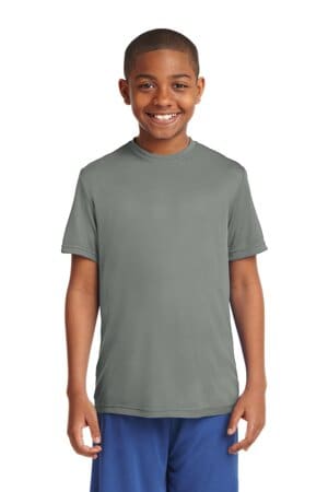 GREY CONCRETE YST350 sport-tek youth posicharge competitor tee