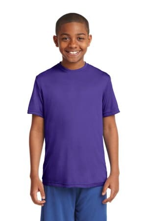 PURPLE YST350 sport-tek youth posicharge competitor tee