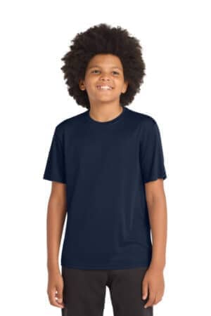 TRUE NAVY YST350 sport-tek youth posicharge competitor tee