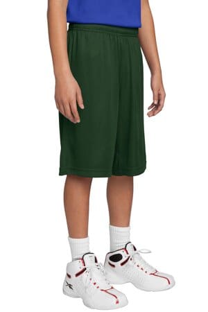 FOREST GREEN YST355 sport-tek youth posicharge competitor short