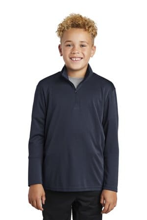 TRUE NAVY YST357 sport-tek youth posicharge competitor 1/4-zip pullover