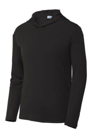 BLACK YST358 sport-tek youth posicharge competitor hooded pullover