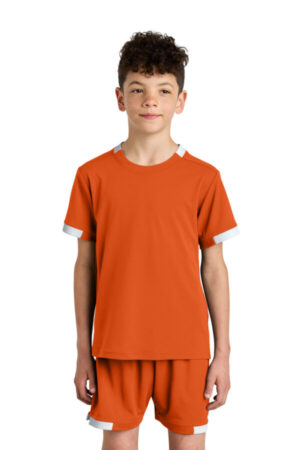 YST440 sport-tek youth club short sleeve crew