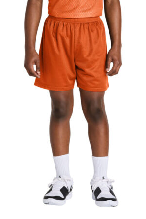 YST5100 sport-tek youth posicharge mesh 5 short