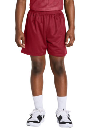 DEEP RED YST5100 sport-tek youth posicharge mesh 5 short