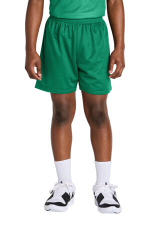 KELLY GREEN YST5100 sport-tek youth posicharge mesh 5 short