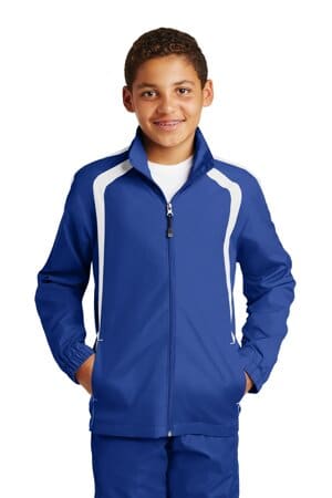 YST60 sport-tek youth colorblock raglan jacket
