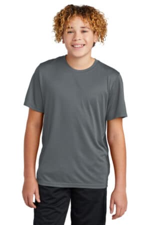 IRON GREY YST720 sport-tek youth posicharge re-compete tee