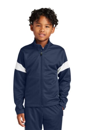 YST800 sport-tek youth travel full-zip jacket