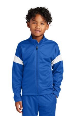 YST800 sport-tek youth travel full-zip jacket