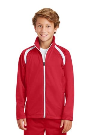 YST90 sport-tek youth tricot track jacket