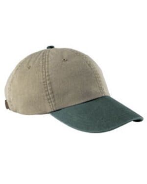 KHAKI/ FOREST Adams AD969 optimum pigment dyed-cap