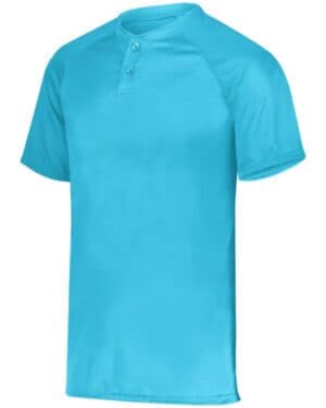 COLUMBIA BLUE Augusta sportswear AG1565 adult attain baseball jersey