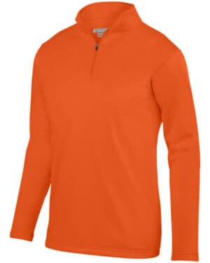 ORANGE Augusta sportswear AG5507 adult wicking fleece quarter-zip pullover