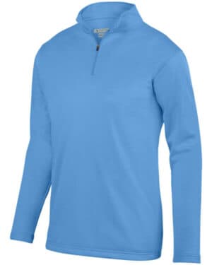 COLUMBIA BLUE Augusta sportswear AG5507 adult wicking fleece quarter-zip pullover